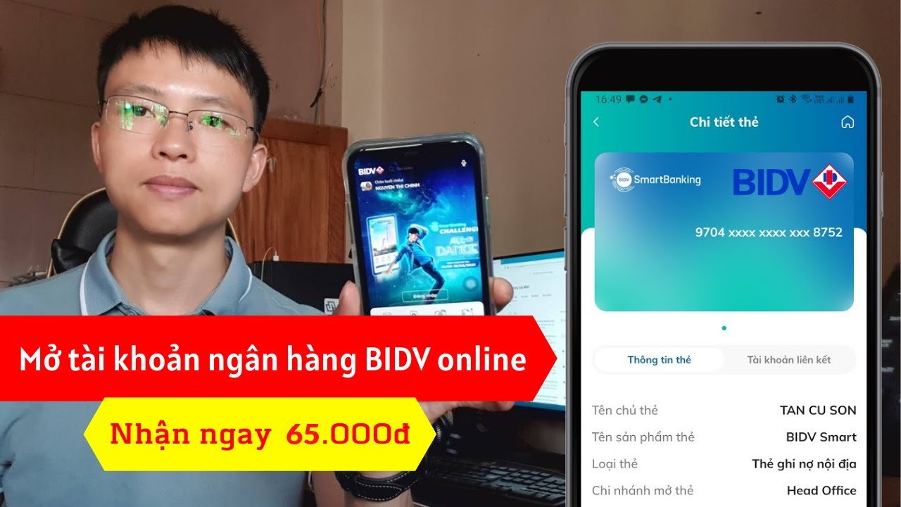 Cách mở tài khoản ngân hàng BIDV online trên điện thoại
